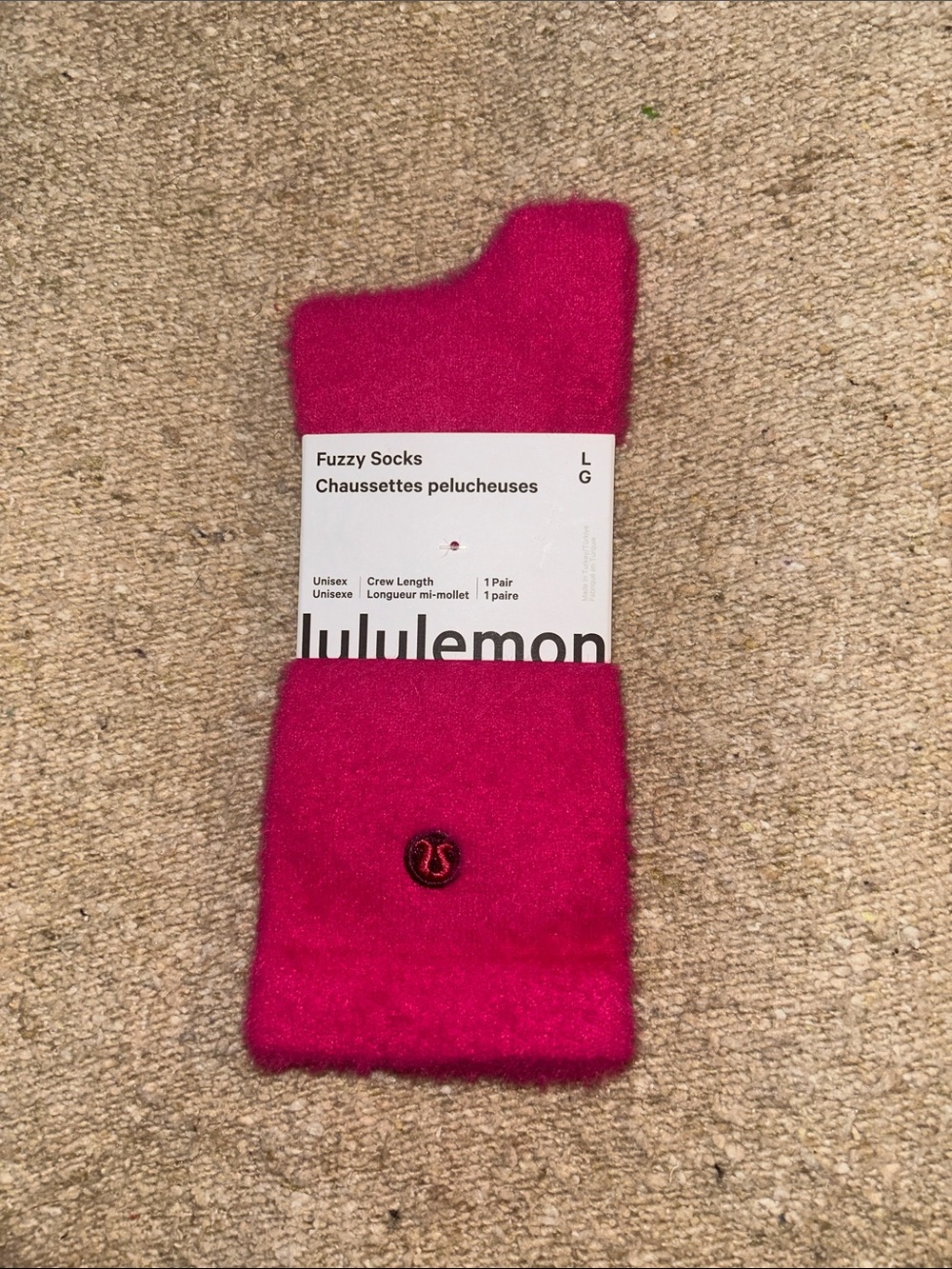 lululemon athletica Fuzzy Crew Socks - Hot Pink